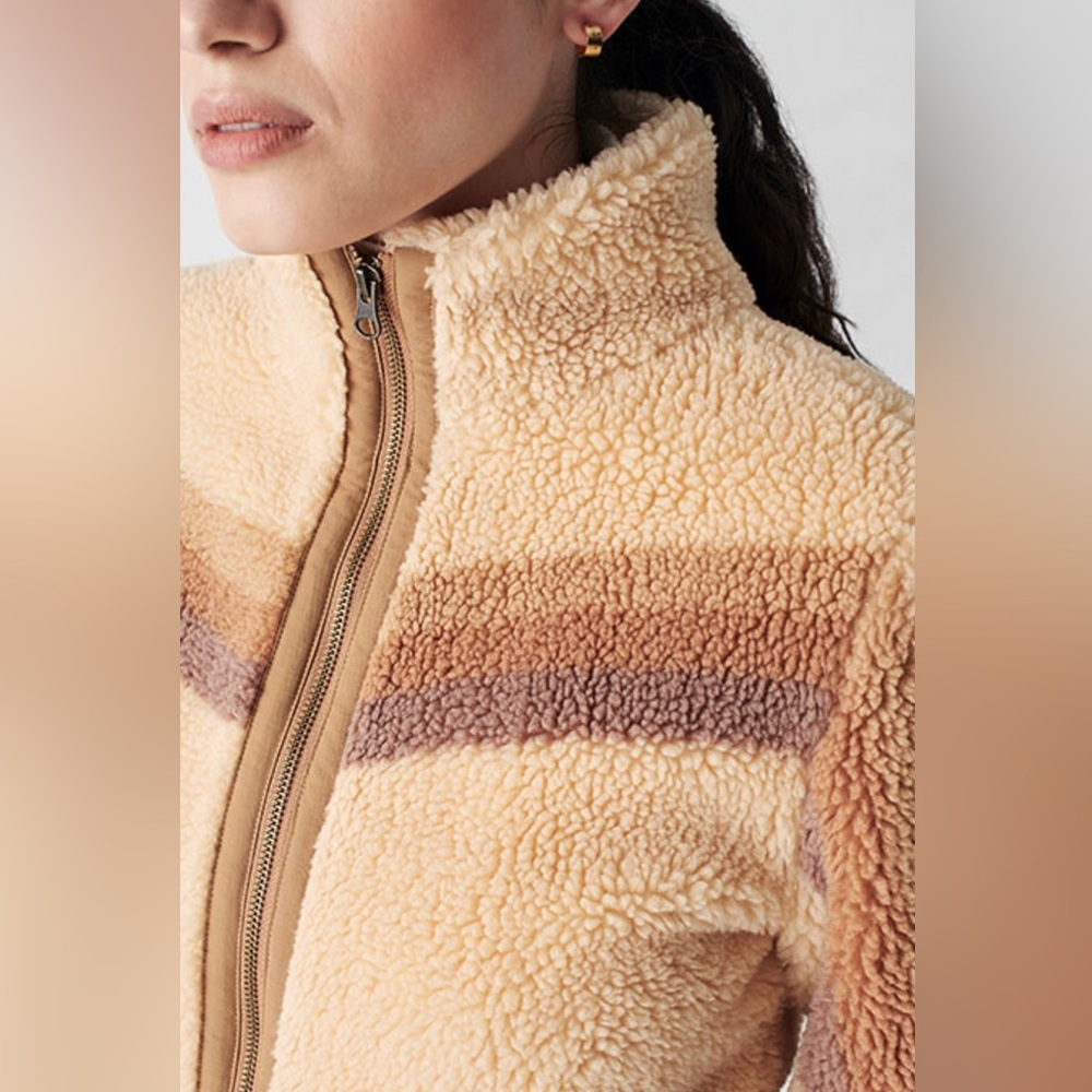 Faherty Après Dream Fleece Zip Jacket Tahoe Brown - Picture 3 of 4